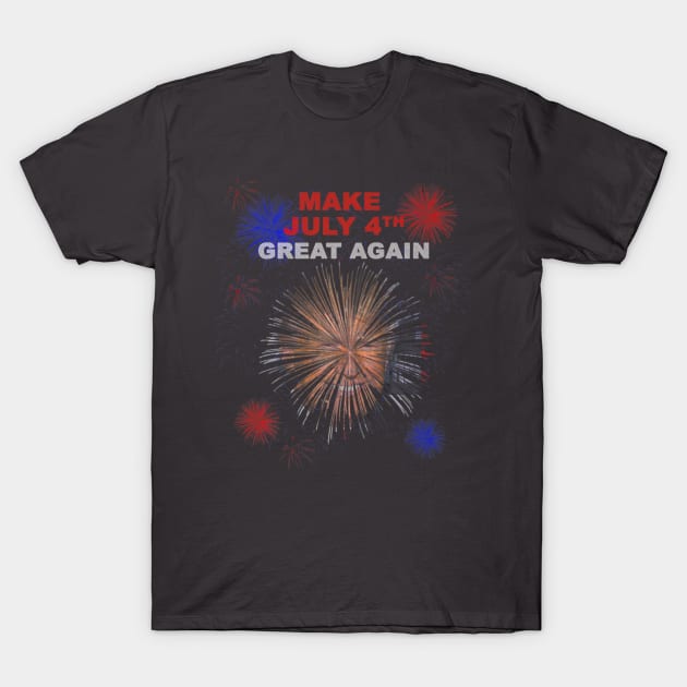 Donald Trump Make 4th Of July Great Again Patriot Tee T-Shirt by Macy XenomorphQueen